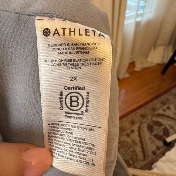 Athleta Elation Ultra High Rise 7/8 Leggings Lavender Size 2X - Picture 5 of 7